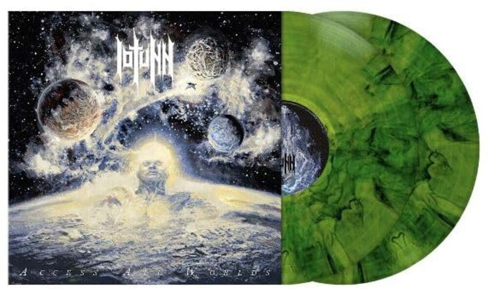 the album cover for Iotunn - Access All Worlds [Colored Vinyl] (Grn) (Ita)