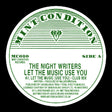 the album cover for Night Writers - Let The Music Use You