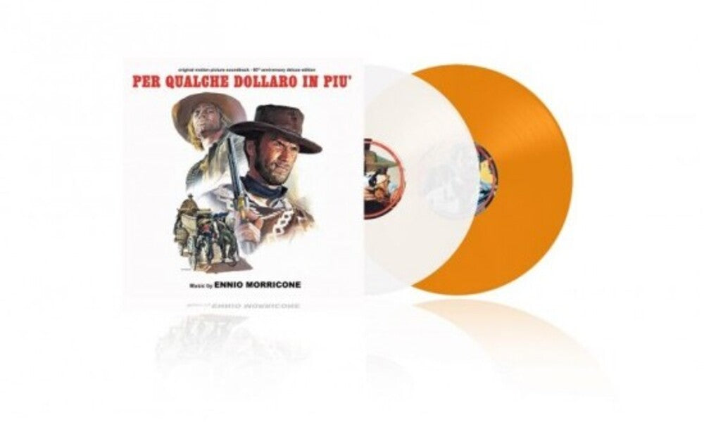 the album cover for Ennio Morricone  (Colv) (Coll) (Ita) - Per Qualche Dollaro In Piu: 60th - O.S.T. [Colored Vinyl]