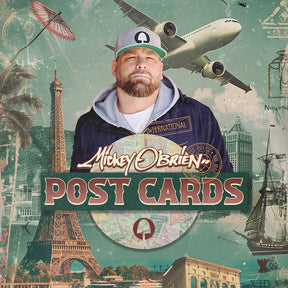 the album cover for Mickey O'Brien - Post Cards [Clear Vinyl] [Download Included]
