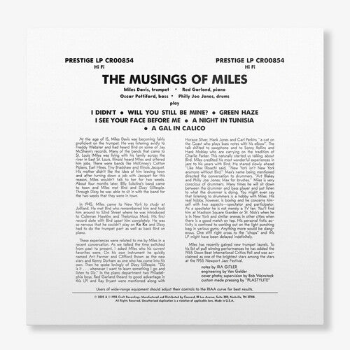 The Musings Of Miles (Original Jazz Classics Series) (Vinyl)