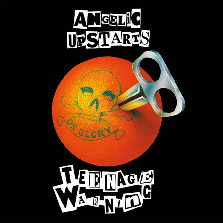 the album cover for Angelic Upstarts - Teenage Warning - Gatefold Orange Vinyl