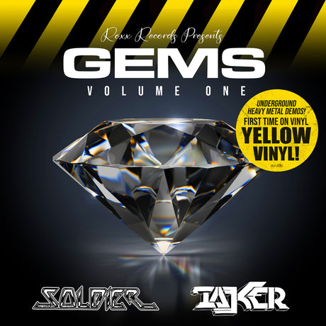 the album cover for Soldier / Taker - Gems Volume One - Yellow
