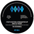 the album cover for Devonnes - You'd Better / Straighten Up & Fly Right / Doin