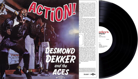 the album cover for Desmond Dekker  & The Aces - Action (Uk)