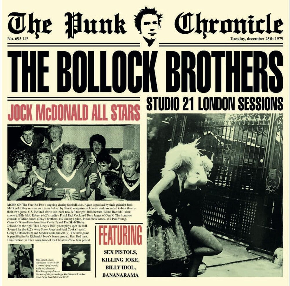 the album cover for Bollock Brothers - 21 Studio Sessions - Red Colored Vinyl