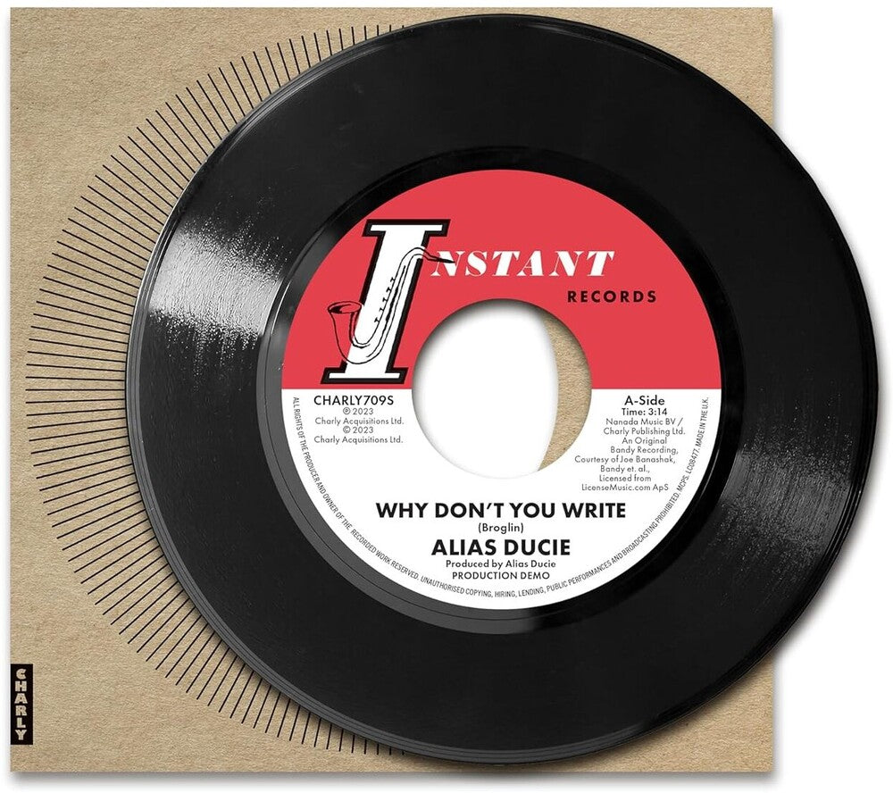 Ducie, Alias / Bates, Lee - Why Don't You Write (Production Demo) / Why Don't You Write - Limited Remastered 7-Inch Vinyl [7" Vinyl]