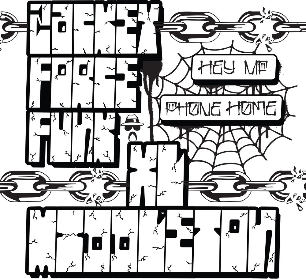 the album cover for Zackey Force Funk &amp; XL Middleton - Hey MF b/w Phone Home