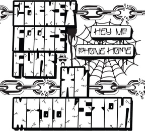 the album cover for Zackey Force Funk &amp; XL Middleton - Hey MF b/w Phone Home