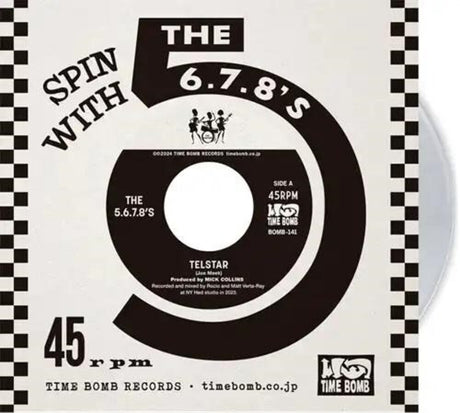 the album cover for 5.6.7.8.'s - Telstar / Radium Girls [Clear Vinyl] [Limited Edition]