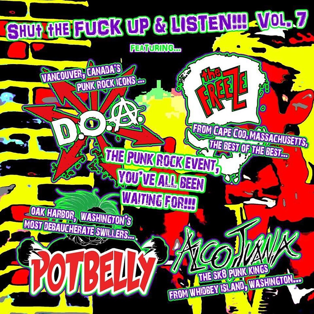 the album cover for Shut The Fuck Up V7 (Various) - Shut The Fuck Up V7 (Various) [Colored Vinyl] (Ep) (Wht)