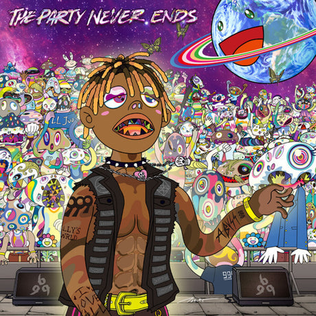 the album cover for Juice WRLD - Party Never - Limited Blue Colored Vinyl