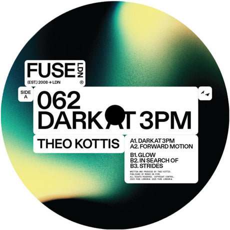 the album cover for Kottis, Theo - Dark At 3PM