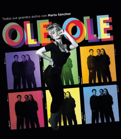the album cover for Ole Ole - Todos Sus Grandes Exitos Con Marta Sanchez - Pink