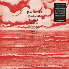 the album cover for Prince Far I - Psalms For I