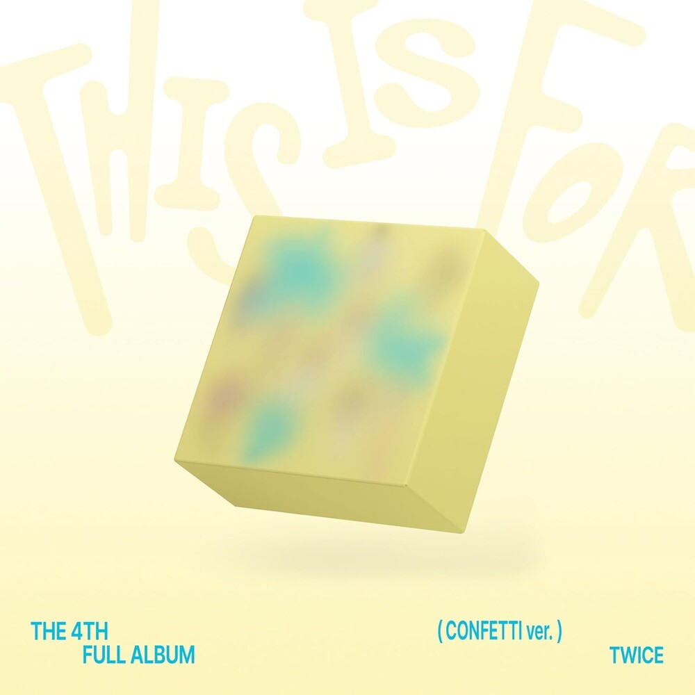 the album cover for TWICE - This Is For [Confetti Ver.] (W/Book) (Key) (Post)