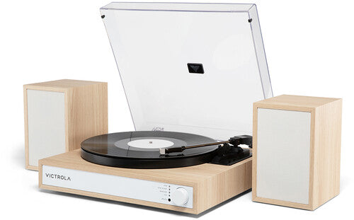 Victrola Harmony Bluetooth Turntable System Record Player Speakers Natural (VTS1300NAT) - Turntable