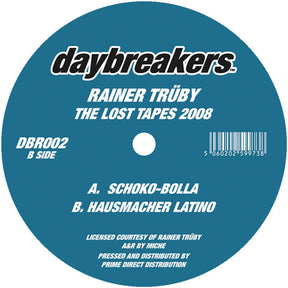 the album cover for Truby, Rainer - The Lost Tapes 2008