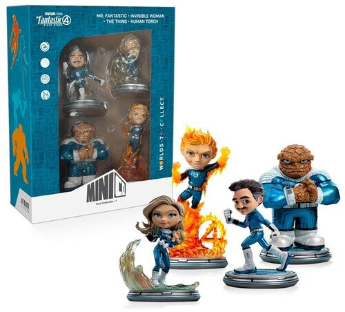 Minico Fantastic Four Metallic First Steps 4 Pack - Minico Fantastic Four Metallic First Steps 4 Pack - Collectibles