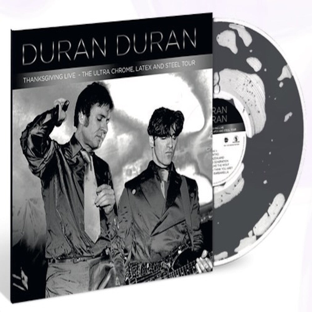 the album cover for Duran Duran - Ultra Chrome Latex & Steel Tour [Colored Vinyl] [Deluxe] [Limited Edition]