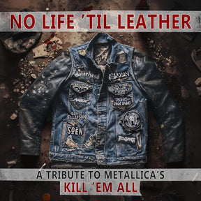 the album cover for No Life 'til Leather - Tribute To Metallica's / Va - No Life 'til Leather - Tribute To Metallica's / Va