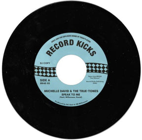 the album cover for Michelle David  & True-Tones - Speak To Me / Running