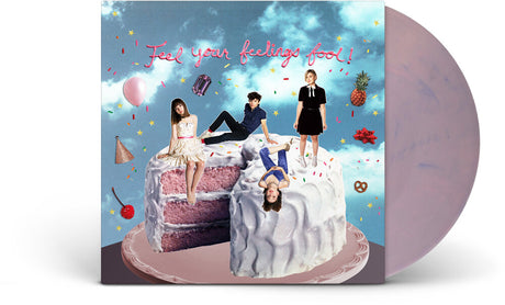 the album cover for Regrettes - Feel Your Feelings Fool (Blue) [Colored Vinyl] (Pnk)