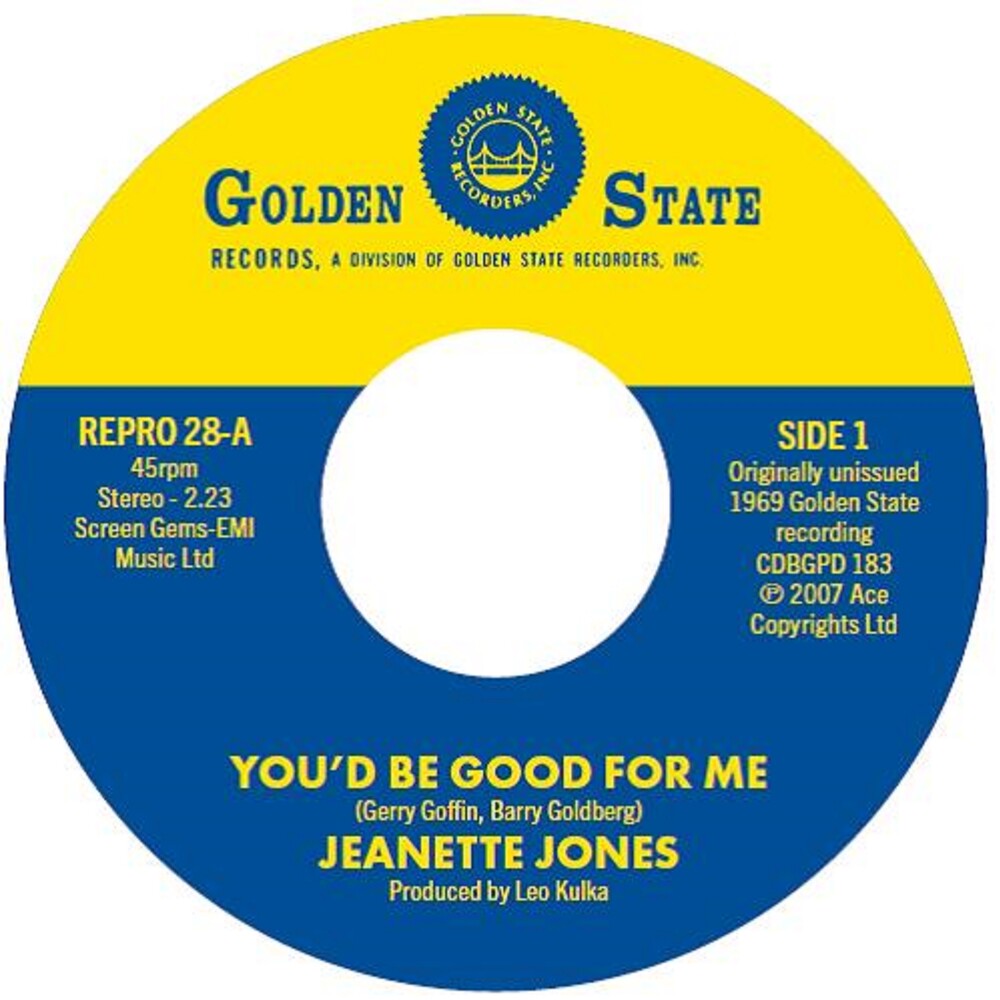 Jeanette Jones - You'd Be Good For Me / Cut Loose (Uk) [7" Vinyl]