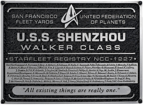 Star-trek Discovery Ships Shenzhou Plaque - Star-trek Discovery Ships Shenzhou Plaque - Collectibles