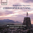 the album cover for BBC National Orchestra Of Wales - Christopher Gunning: Symphonies Nos. 8 & 9