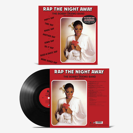 the album cover for Bobby Deemo  Band - Rap The Night Away (Aniv)