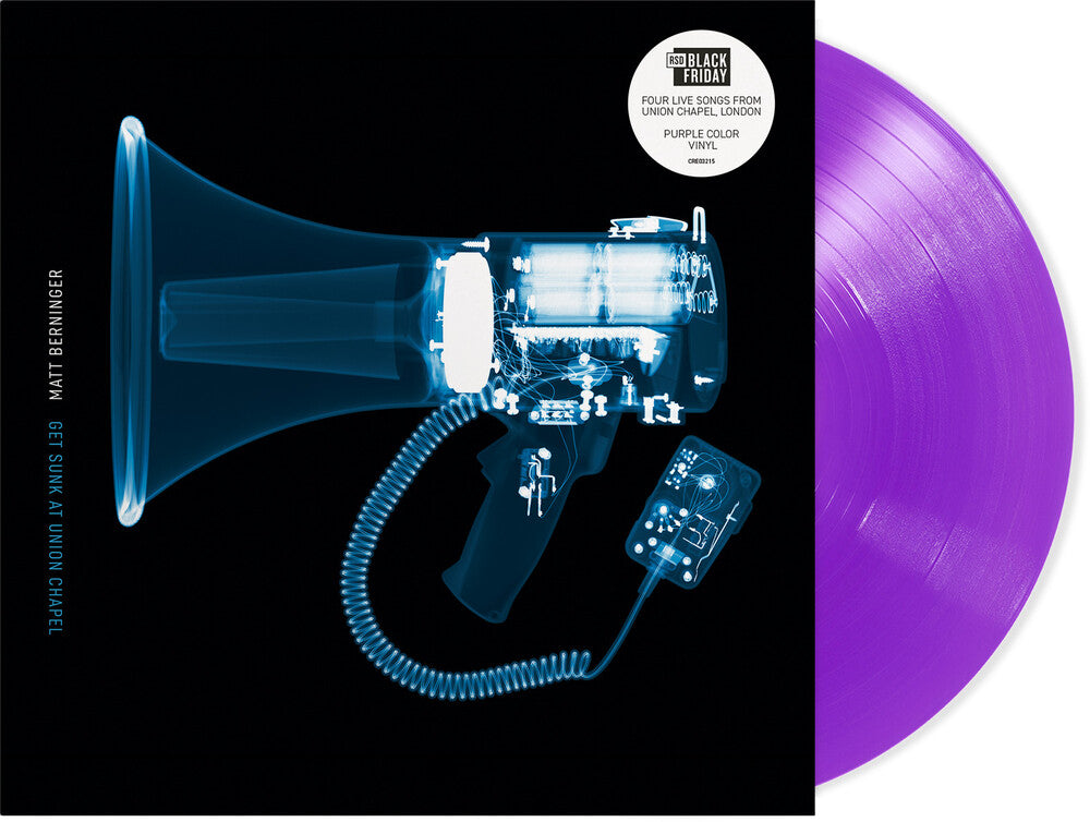 the album cover for Matt Berninger - Get Sunk At Union Chapel: Live [RSD Black Friday 2025]