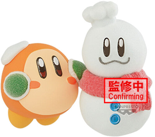 Kirby Fluffy Puffy Play In The Snow Waddle Dee Fig - Kirby Fluffy Puffy Play In The Snow Waddle Dee Fig - Collectibles