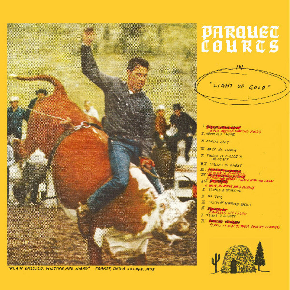 the album cover for Parquet Courts - Light Up Gold