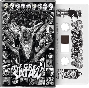 the album cover for Rob Zombie - The Great Satan [White Cassette]