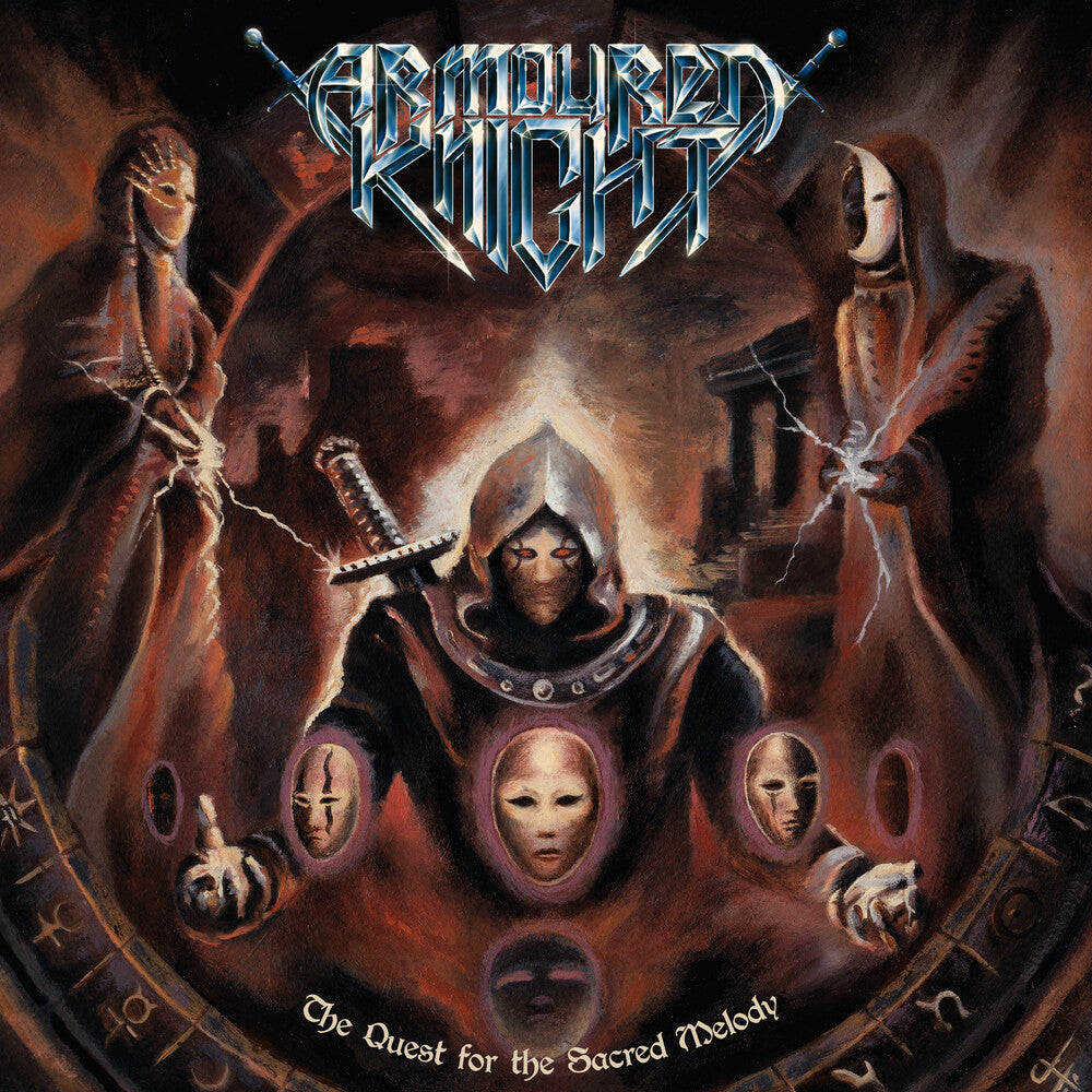 the album cover for Armoured Knight - Quest For The Sacred Melody
