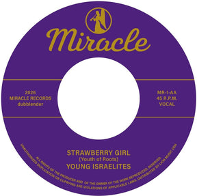 the album cover for Young Israelites - Strawberry Girl B/W Stay By My Side