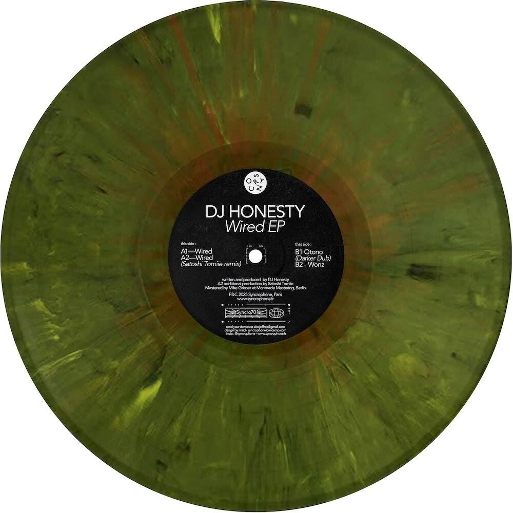 Dj Honesty - Wired (W / Satoshi Tomiie Remix) [Colored Vinyl] (Ep) (Grn)