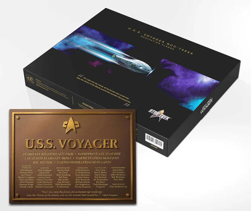 Star Trek Uss Voyager Ncc-74656 Dedication Plaque - Star Trek Uss Voyager Ncc-74656 Dedication Plaque - Collectibles