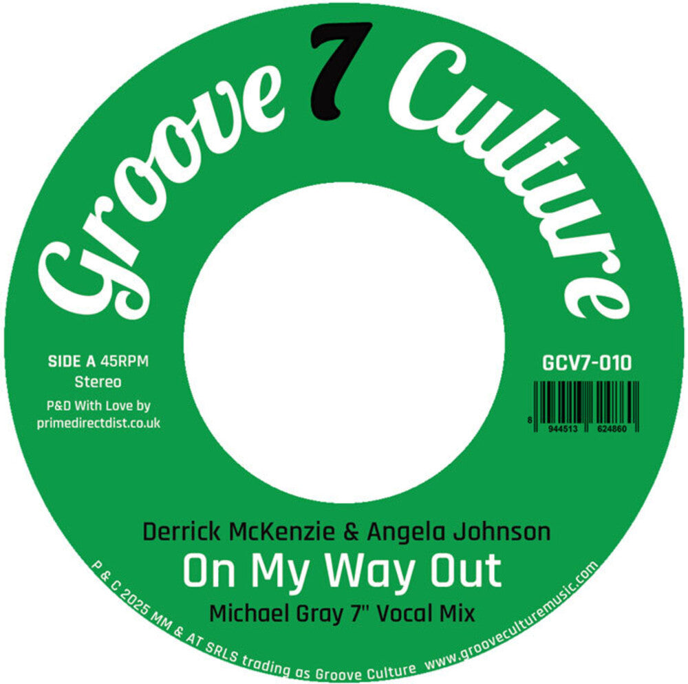 the album cover for Derrick Mckenzie - On My Way Out (Michael Gray 7'' Remix)