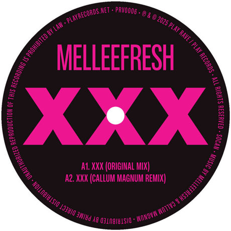 the album cover for Melleefresh - Xxx