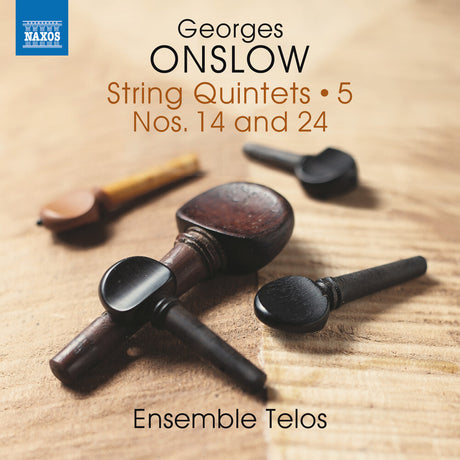 the album cover for Ensemble Telos - Onslow: Str Quintets Vol. 5