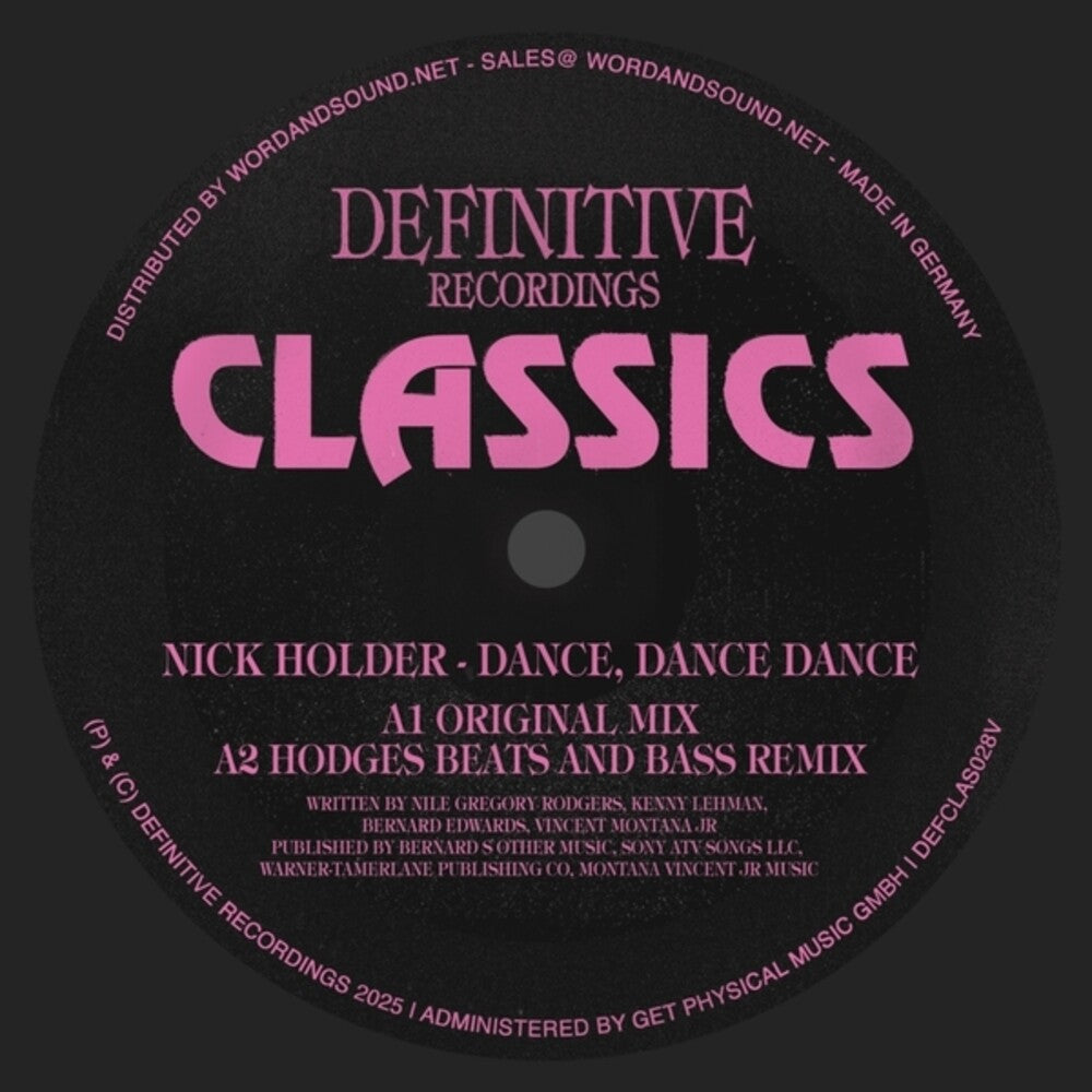 the album cover for Nick Holder - Dance Dance Dance (Ep)