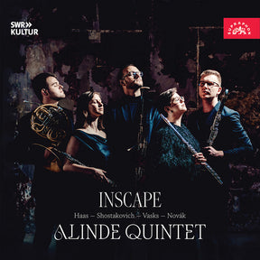 the album cover for Alinde Quintet - Haas Shostakovich Vasks & Novak: Inscape - Alinde