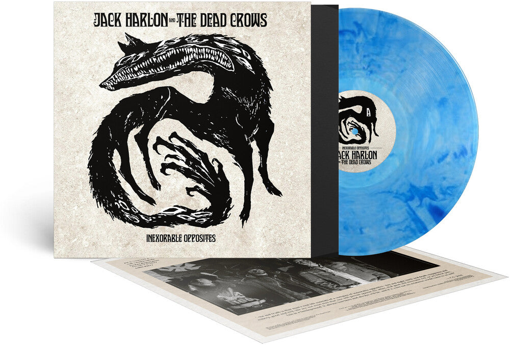 the album cover for Jack Harlon  & The Dead Crows - Inexorable Opposites - Blue (Blue) [Clear Vinyl] [Limited Edition]