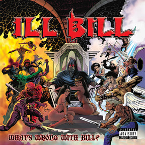 the album cover for Ill Bill - What's Wrong With Bill? - 20th Anniversary [Cobalt Blue Vinyl with OBI]