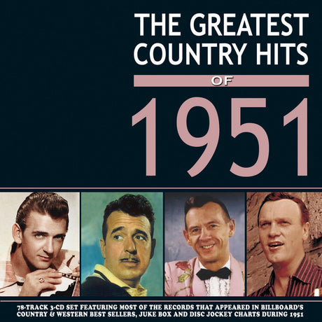 the album cover for Greatest Country Hits Of 1951 / Various - Greatest Country Hits Of 1951 / Various