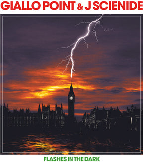 the album cover for Giallo Point & J Scienide - Flashes In The Dark [Opaque Red]