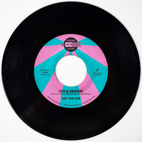 the album cover for Say She She - Cut & Rewind / Disco Life