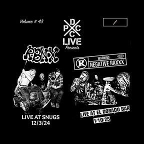 the album cover for Rbnx & Negative Raxxx - Dcxpc Live 43
